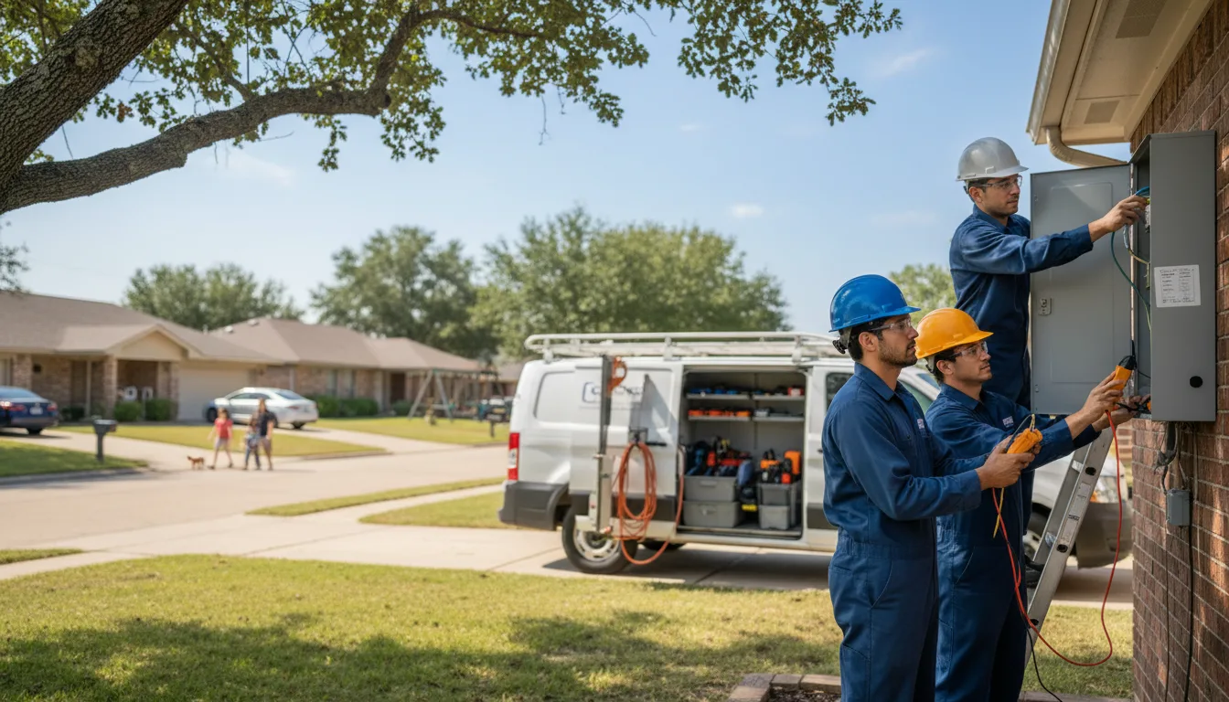 Certified electrician providing emergency electrical services in Palestine, AR